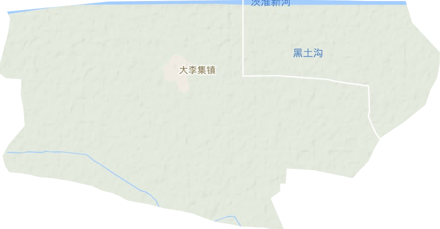 大李集镇地形地图