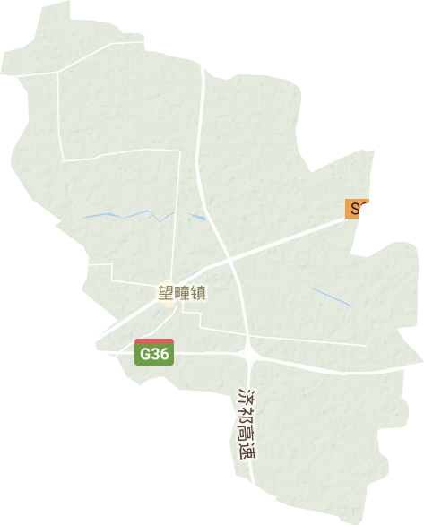 望疃镇地形地图