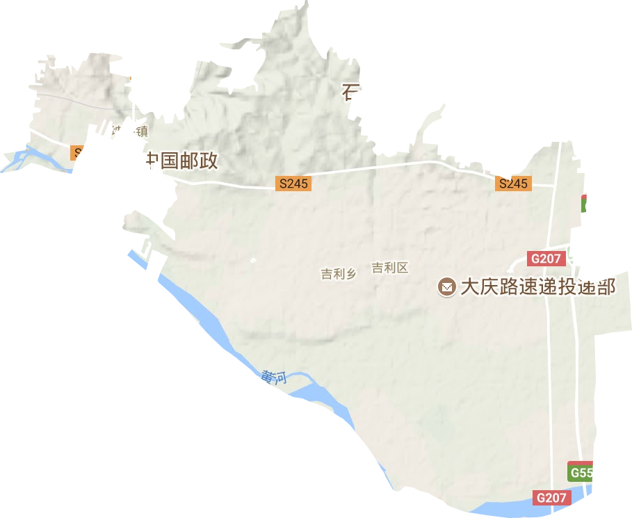 伊滨区地形地图