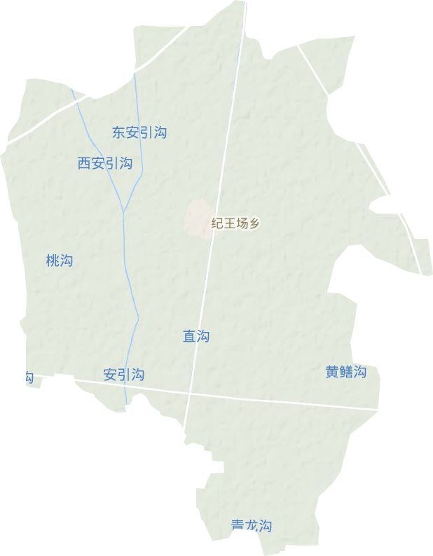 纪王场乡地形地图