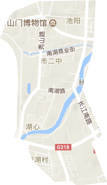 池阳街道地形地图