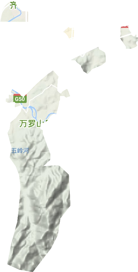 清溪街道地形地图