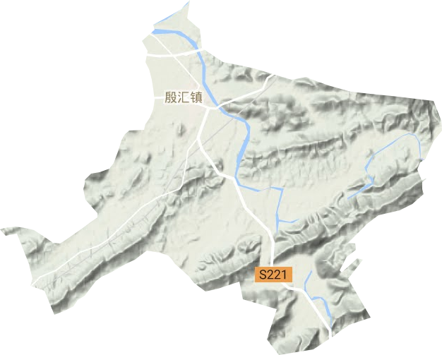殷汇镇地形地图