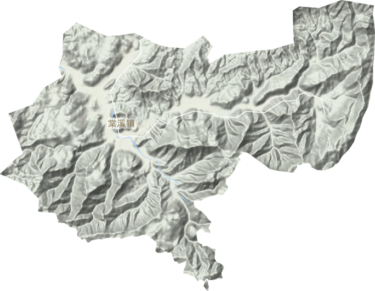 棠溪镇地形地图