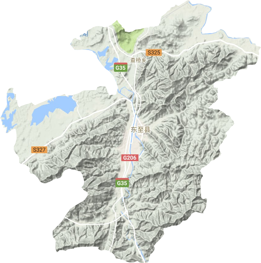 尧渡镇地形地图