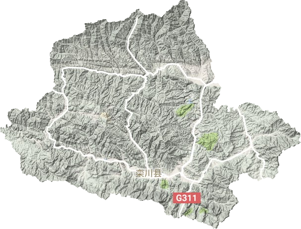 栾川县地形地图
