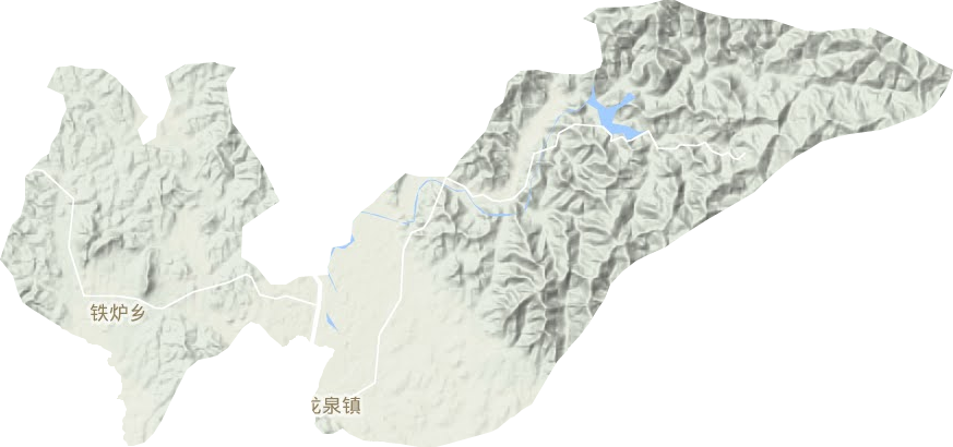 龙泉镇地形地图