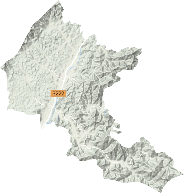 泥溪镇地形地图