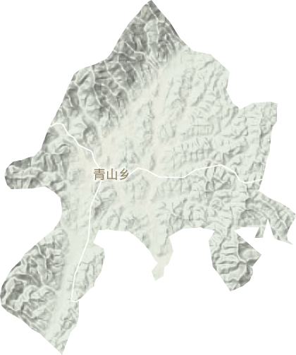 青山乡地形地图