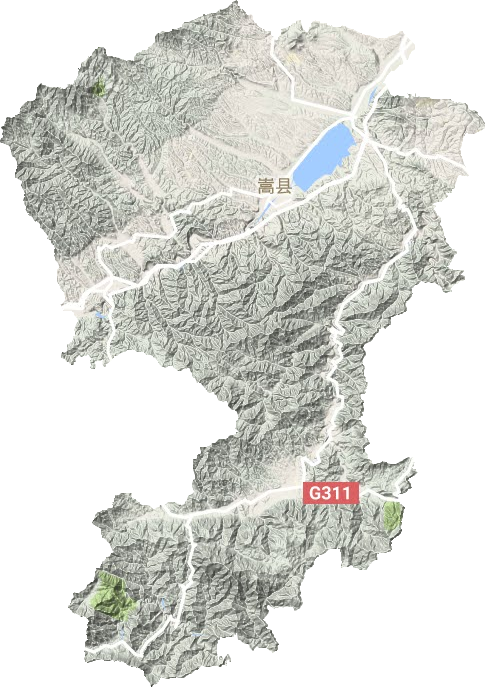 嵩县地形地图