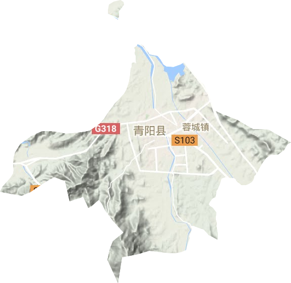 蓉城镇地形地图