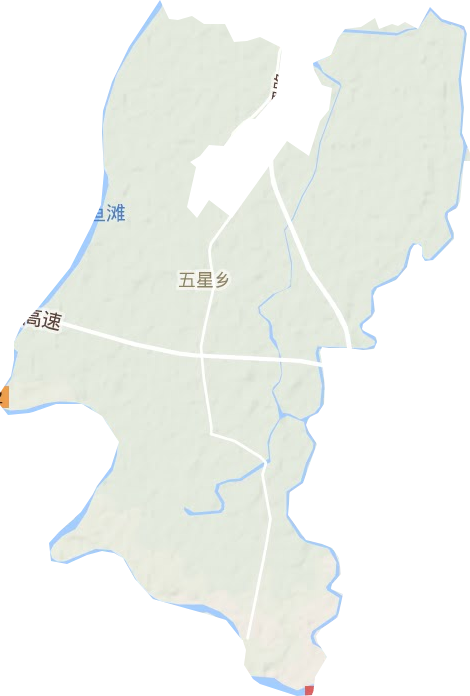 五星乡地形地图