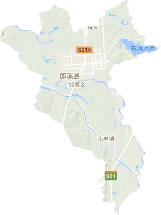 建平镇地形地图