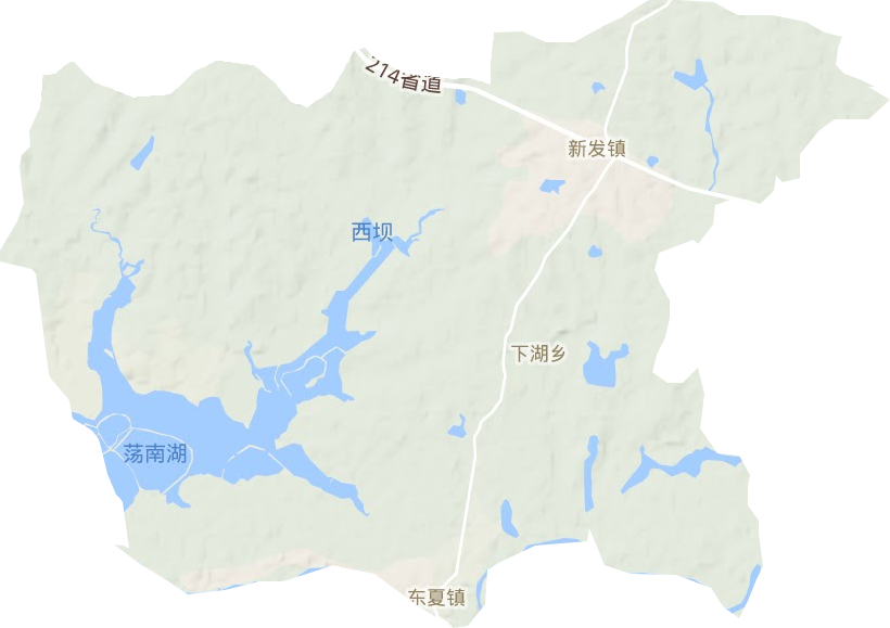 新发镇地形地图