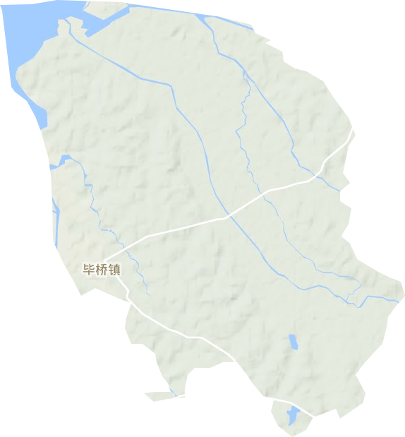 毕桥镇地形地图
