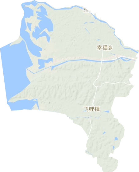 飞鲤镇地形地图