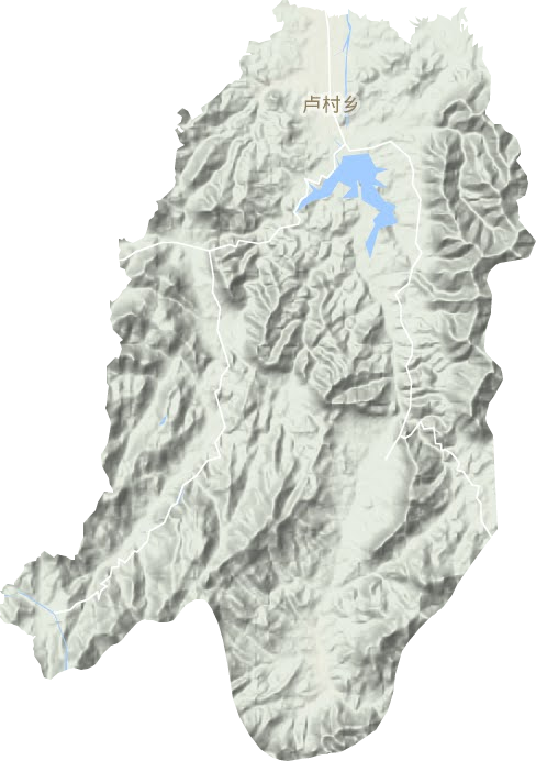 卢村乡地形地图