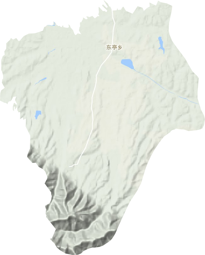 东亭乡地形地图
