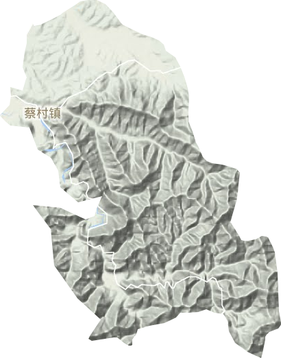蔡村镇地形地图