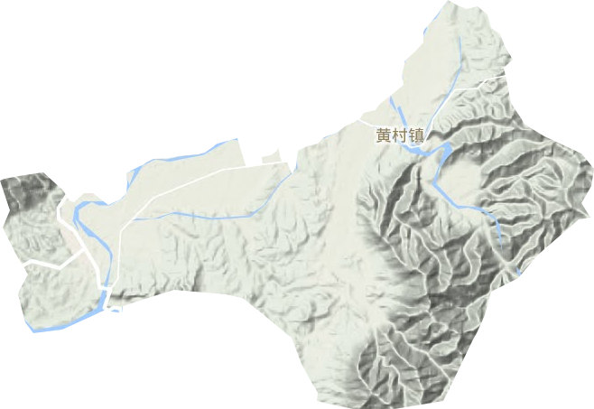 黄村镇地形地图