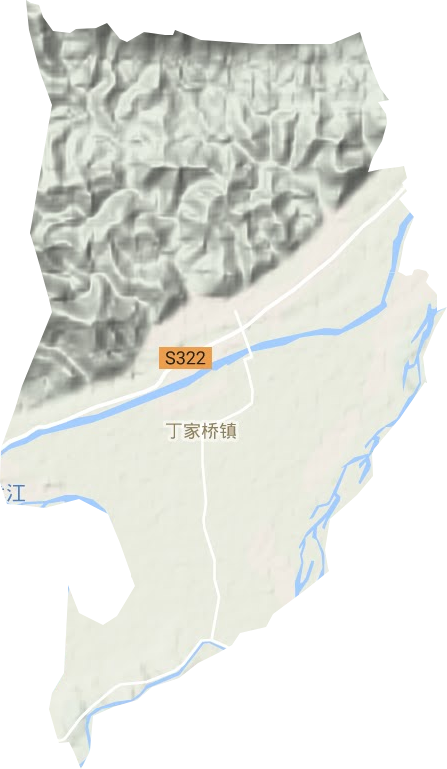 丁家桥镇地形地图