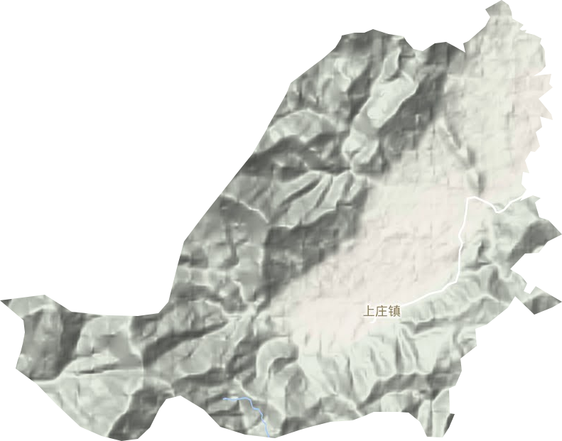 上庄镇地形地图