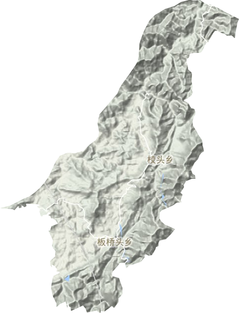 板桥头乡地形地图