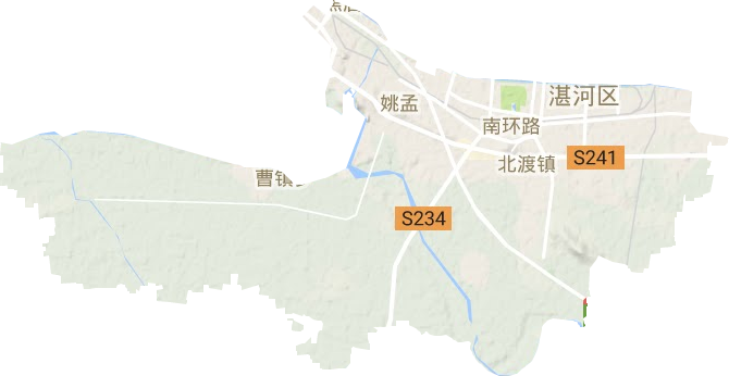 湛河区地形地图