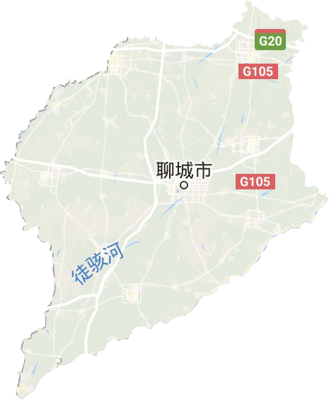 聊城市地形地图