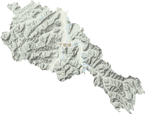 宁墩镇地形地图