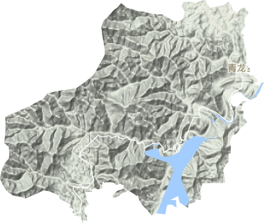 青龙乡地形地图