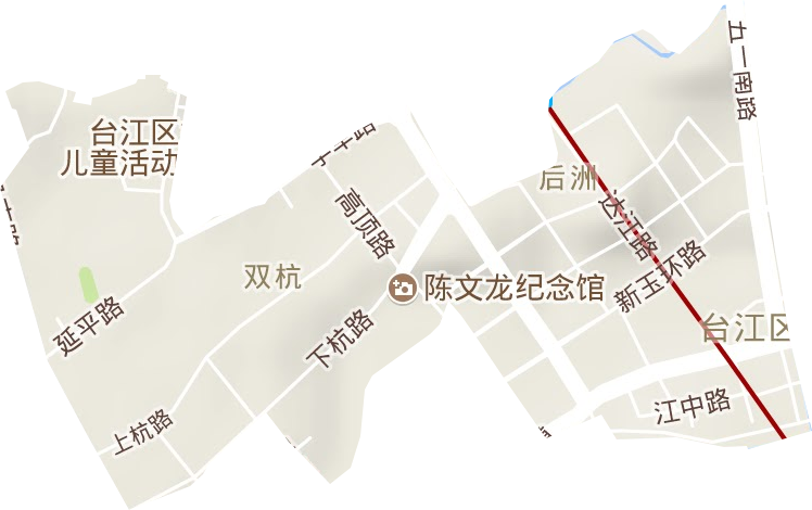 后洲街道地形地图