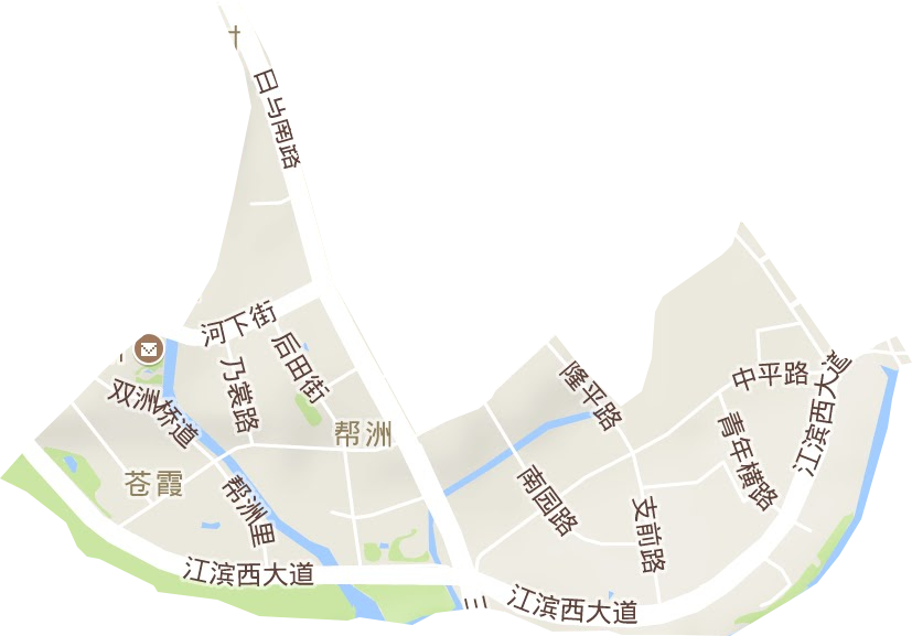 苍霞街道地形地图