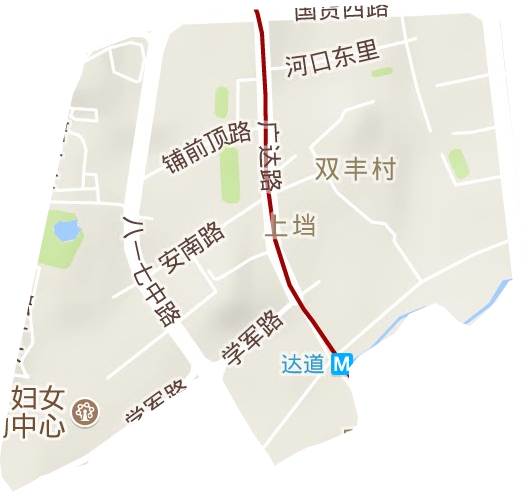 洋中街道地形地图
