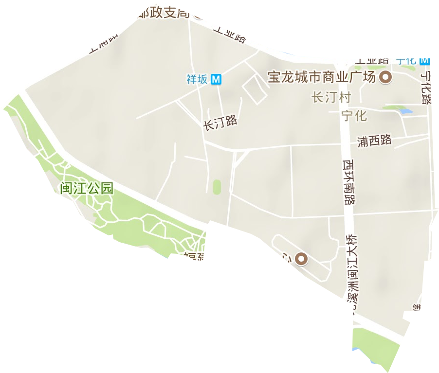 宁化街道地形地图