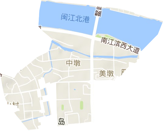 下渡街道地形地图