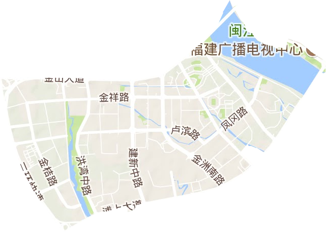 金山街道地形地图
