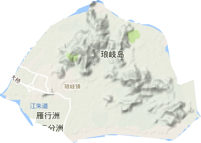 琅岐镇地形地图