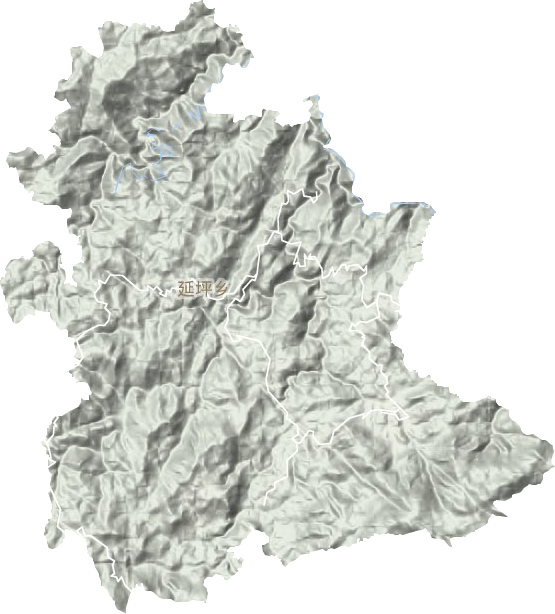 廷坪乡地形地图