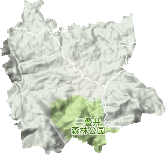 江洋农场地形地图