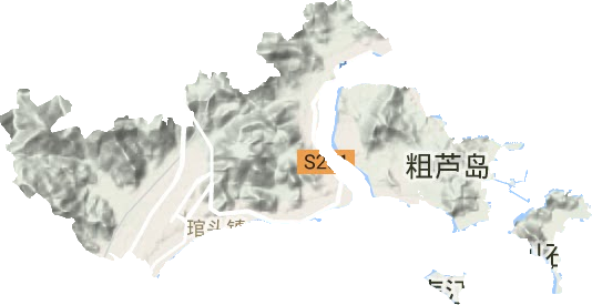 琯头镇地形地图