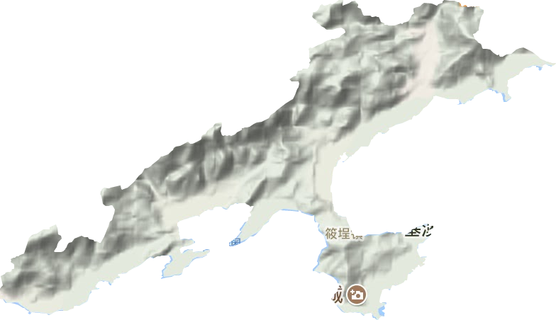 筱埕镇地形地图