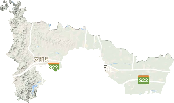 安阳县地形地图
