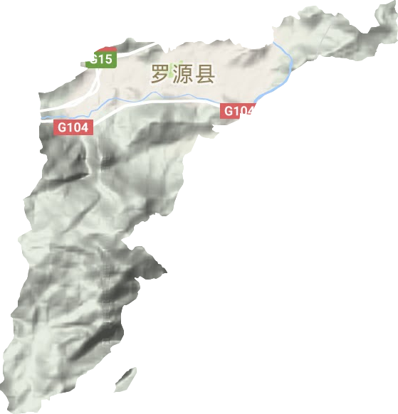 凤山镇地形地图