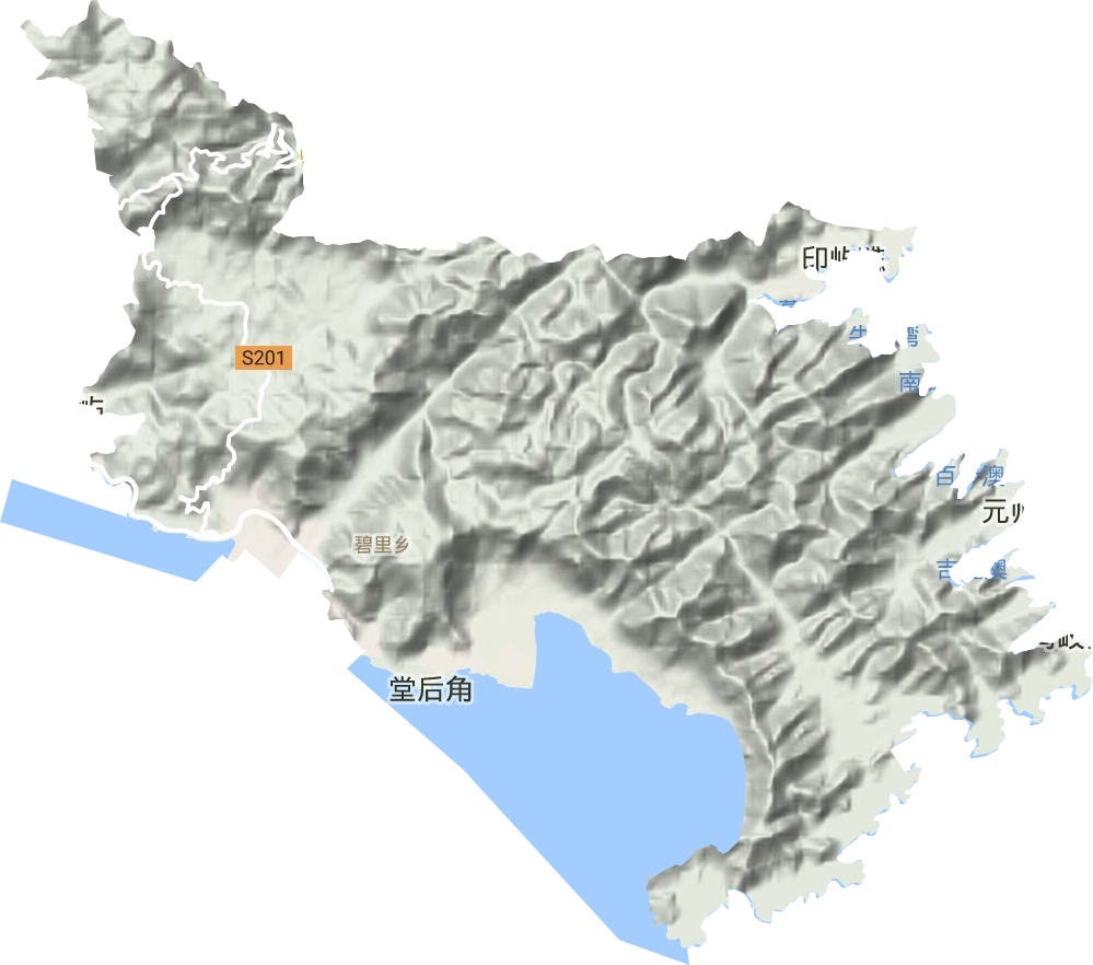 碧里乡地形地图