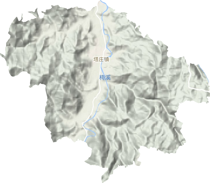 塔庄镇地形地图