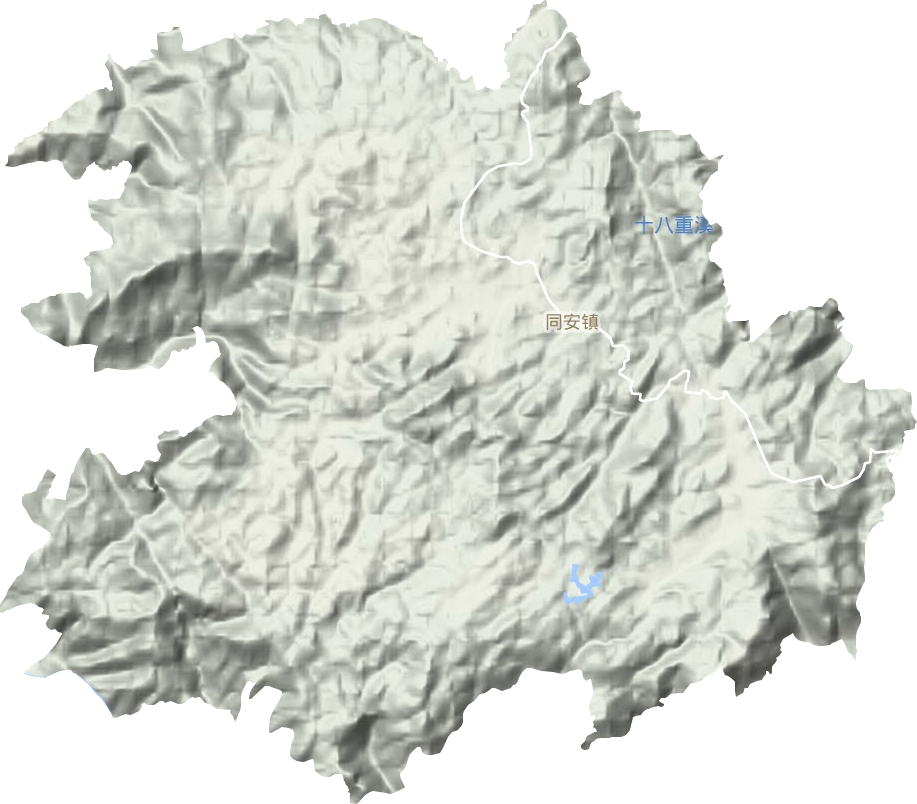 同安镇地形地图