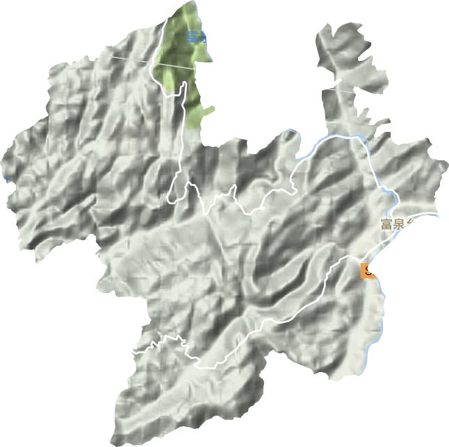 富泉乡地形地图
