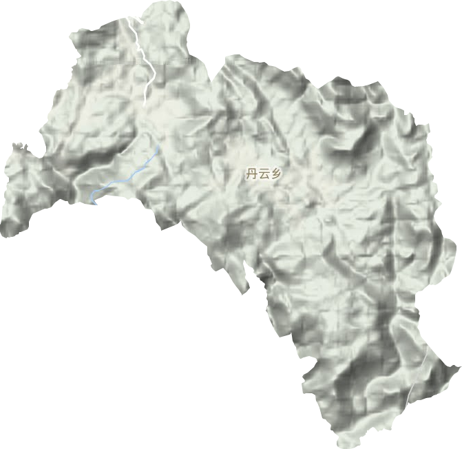 丹云乡地形地图