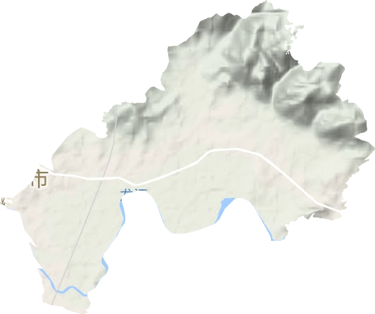龙山街道地形地图